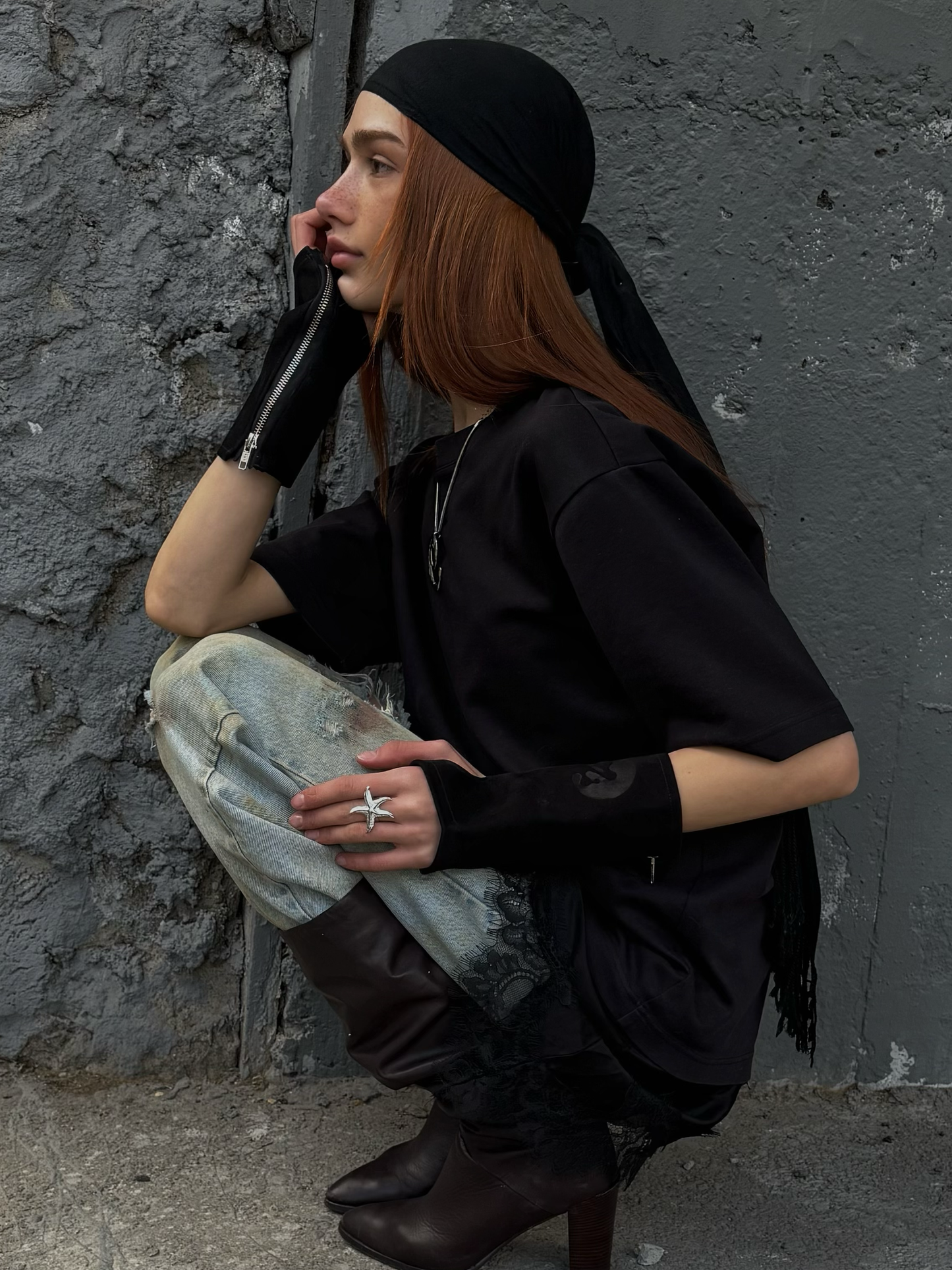 'ENIGMA' GLOVES / BLACK